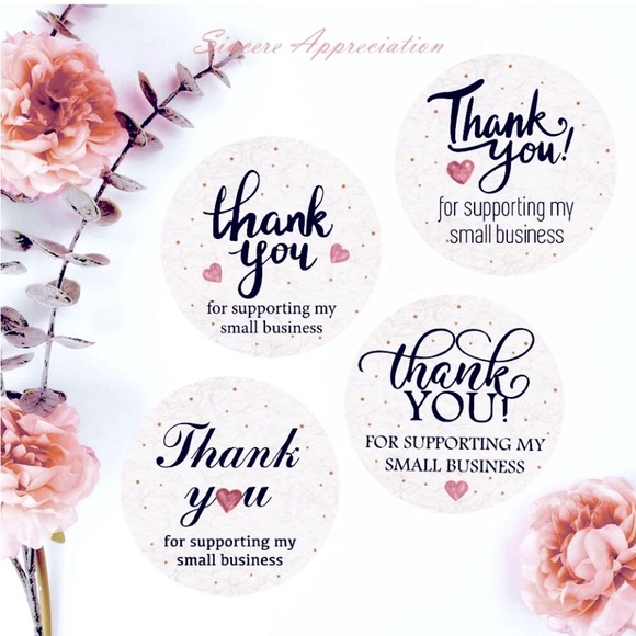 NEW Variety Sticker Set ~ 350 Pcs Poshmark Package "Thank you!" Gift Wrap Supply - Picture 14 of 16